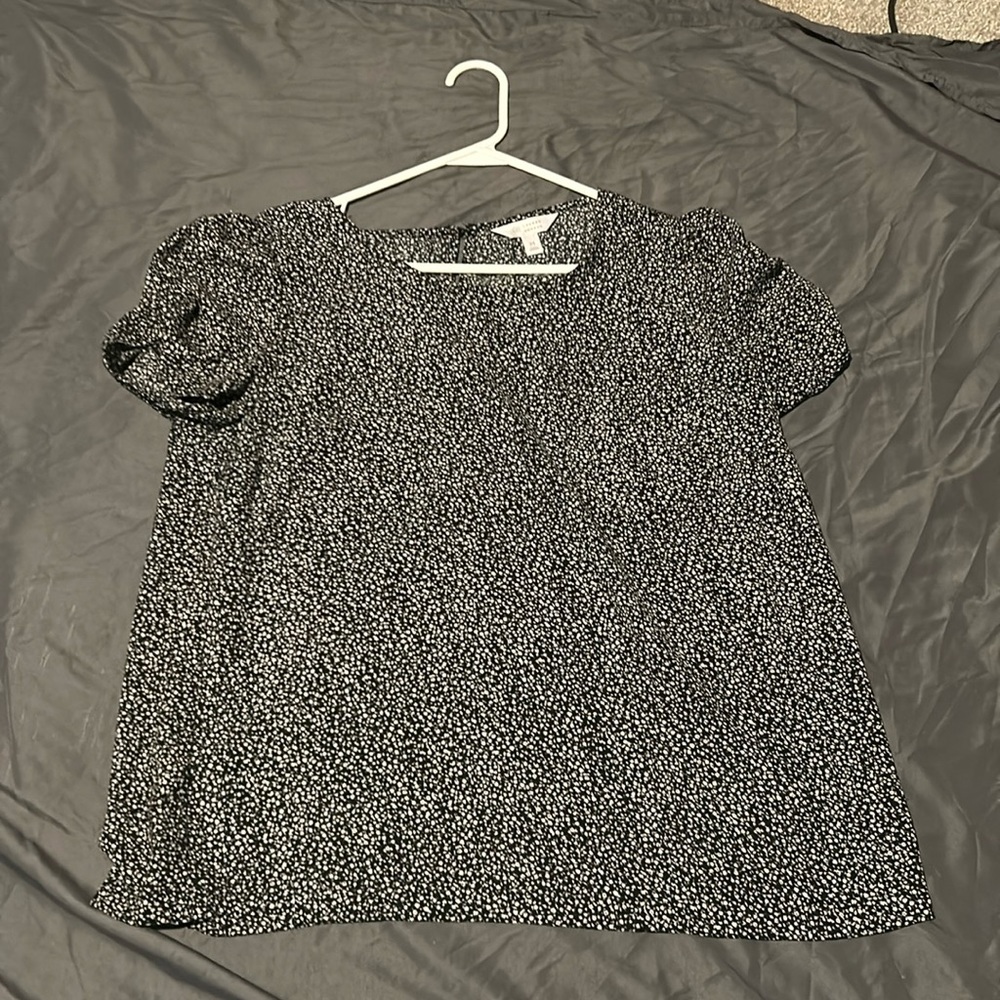 These are a black and white Lauren Conrad shirt